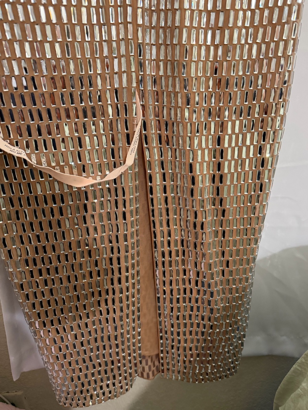 Oh Polly Amaya Embellished Bandeau Maxi Dress in Almond - Picture 10 of 14
